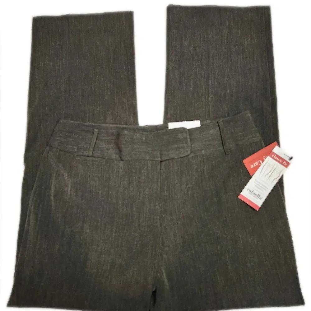 Rafaella Classic Fit deep olive green Easy Care dress pants, size 12